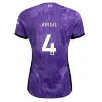 Fotbalové Dres Liverpool Virgil van Dijk #4 Dámské Alternativní 2023-24 Krátký Rukáv